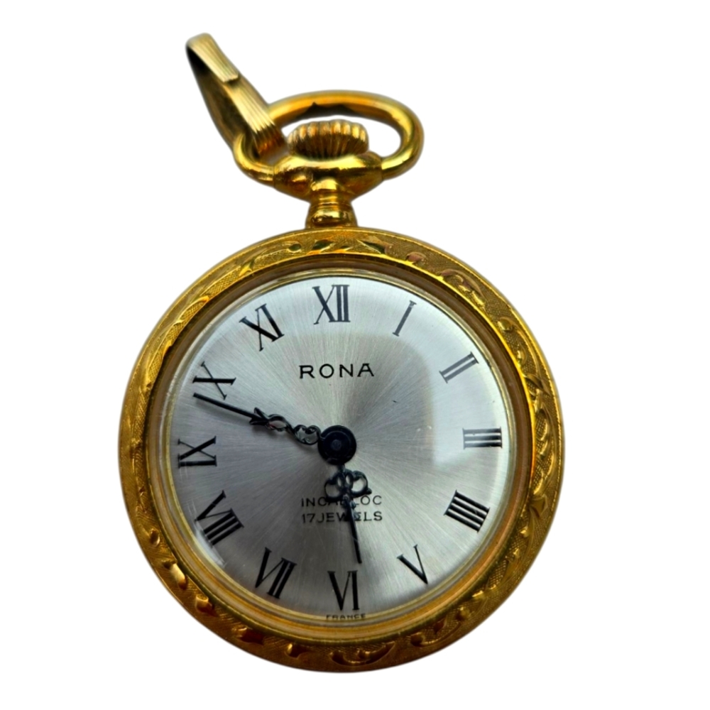 vintage Rona mechanical pocket watch pendent